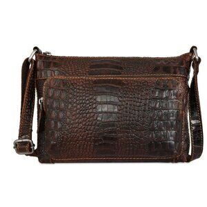 Jack George Hornback Croco Mini City Crossbody